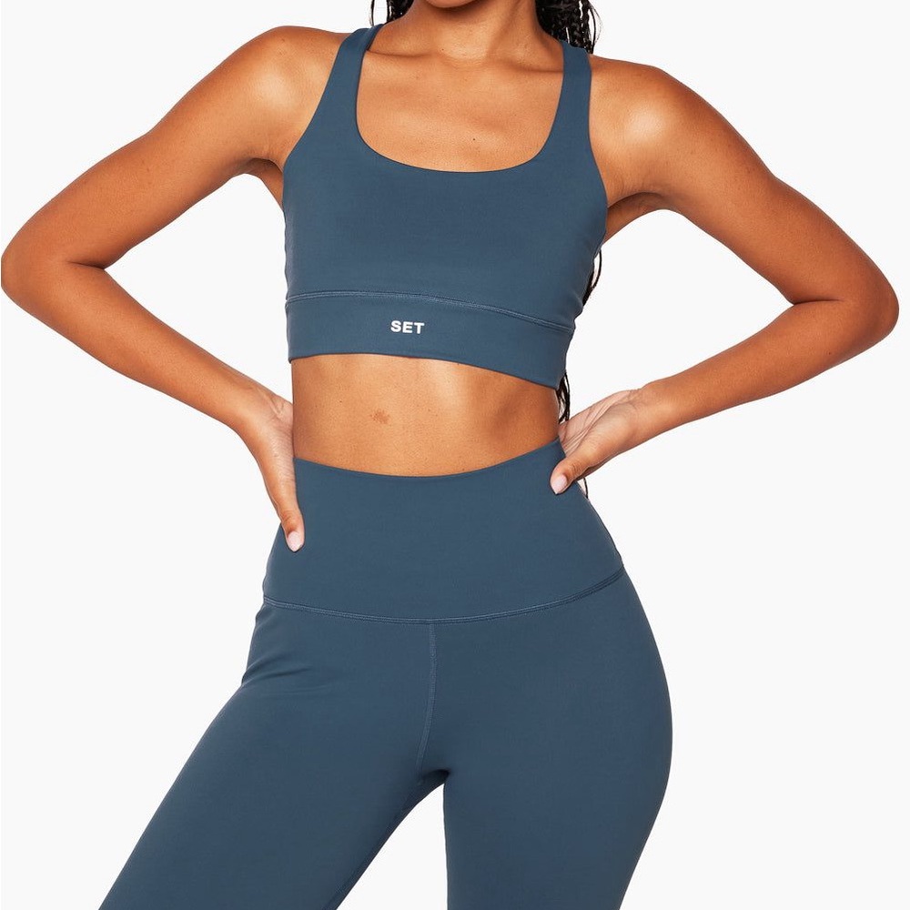 SET Active Teal High-Waist Leggings & Scoop Sports Bra Set